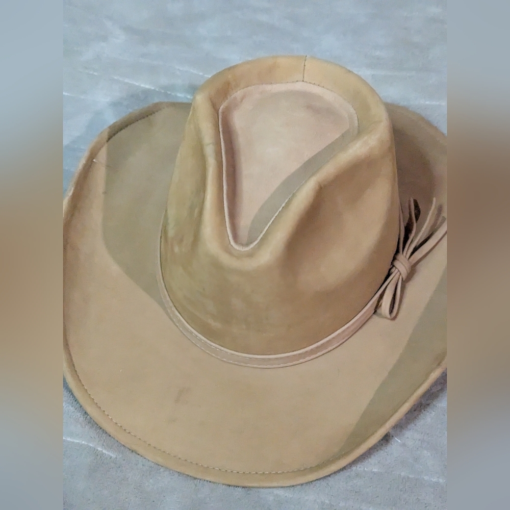 Vaquero County Star Western Wear Tan Cowboy Hat Made In Mexico